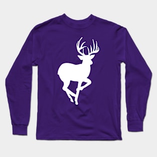 White Deer Buck Long Sleeve T-Shirt